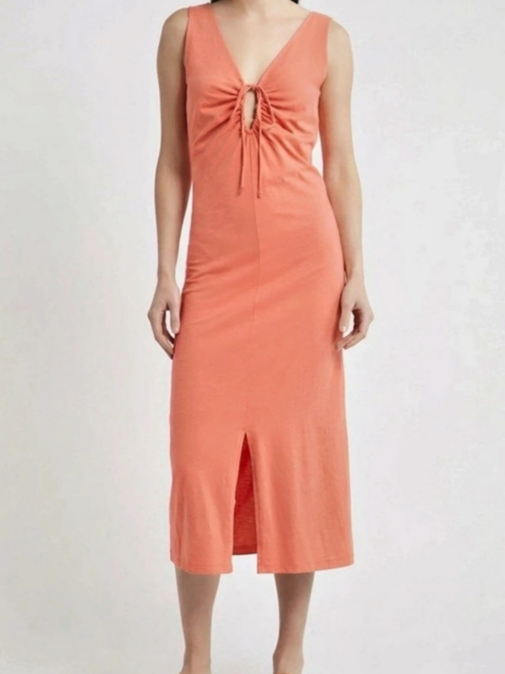 Nation LTD Gracie Tank Dress Midi Dress in Pink Size Small NWT
